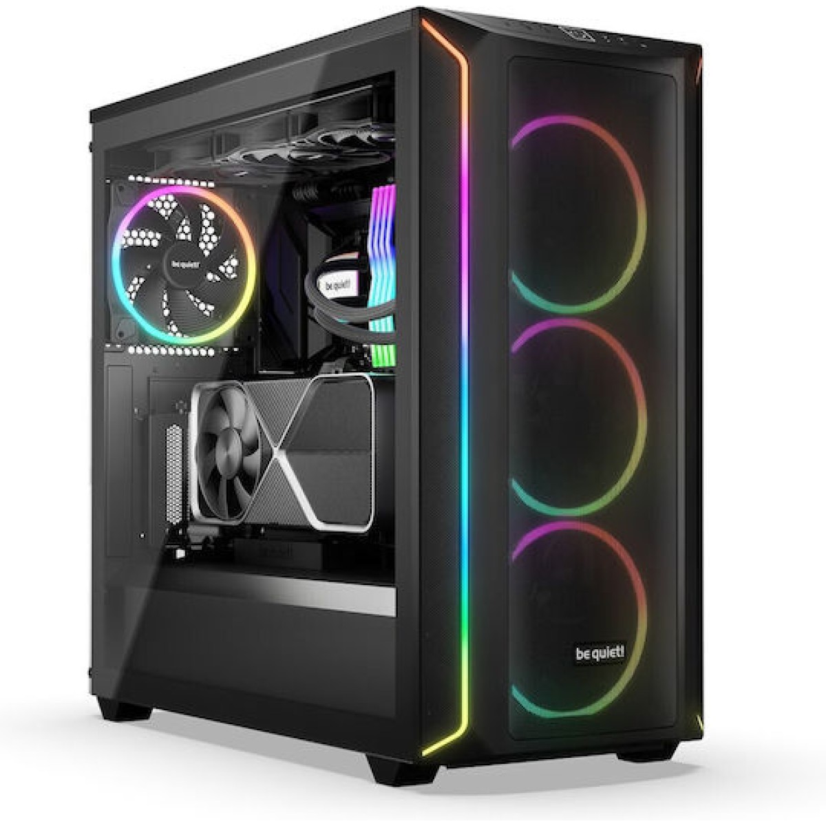 Be Quiet Shadow Base 800 FX Gaming Midi Tower Κουτί Υπολογιστή με Πλαϊνό Παράθυρο και RGB Φωτισμό Μαύρο