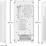 Be Quiet Shadow Base 800 FX Gaming Midi Tower Κουτί Υπολογιστή με Πλαϊνό Παράθυρο και RGB Φωτισμό Λευκό