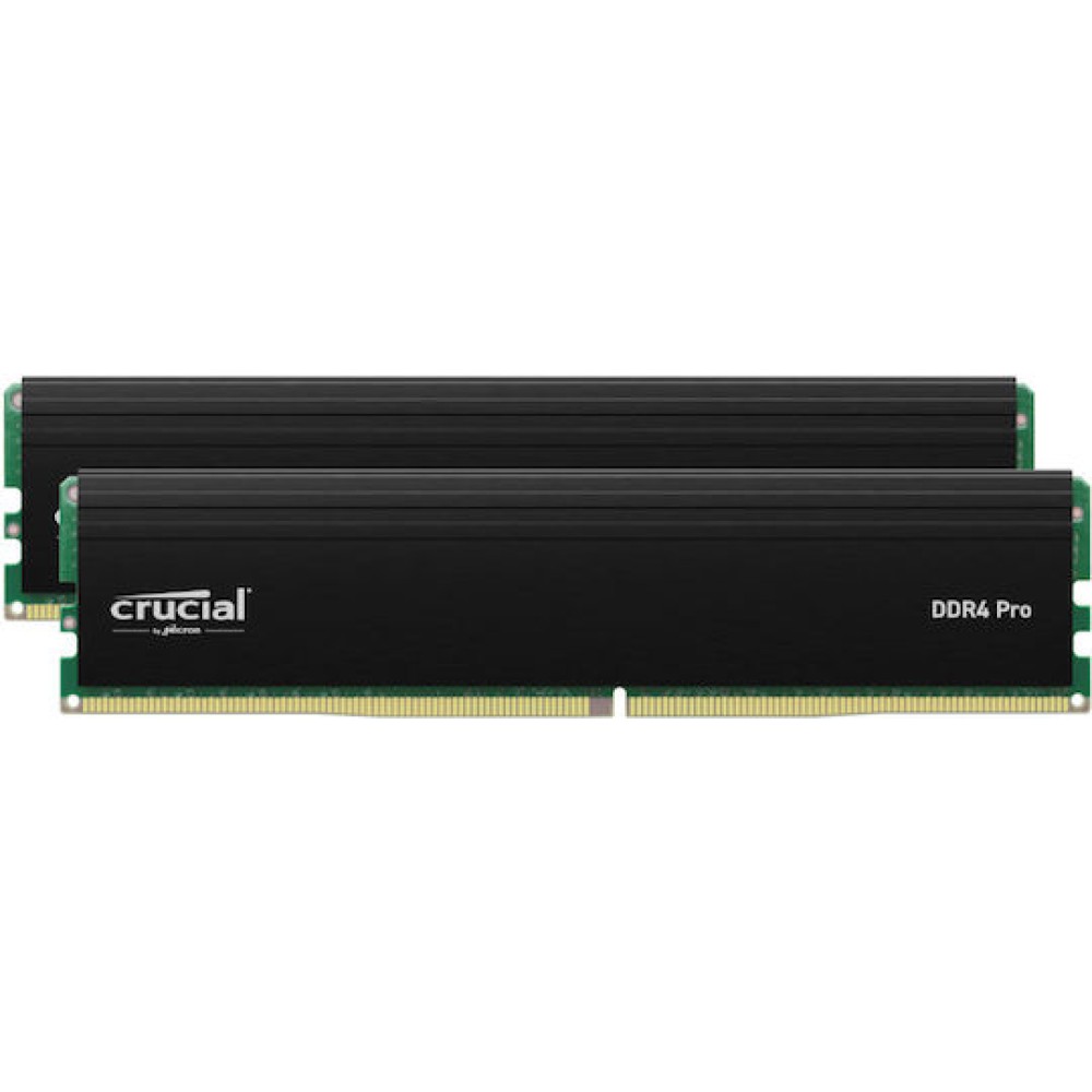 Crucial Pro DDR4 32GB RAM με 2x16GB Modules και Ταχύτητα 3200 για Desktop