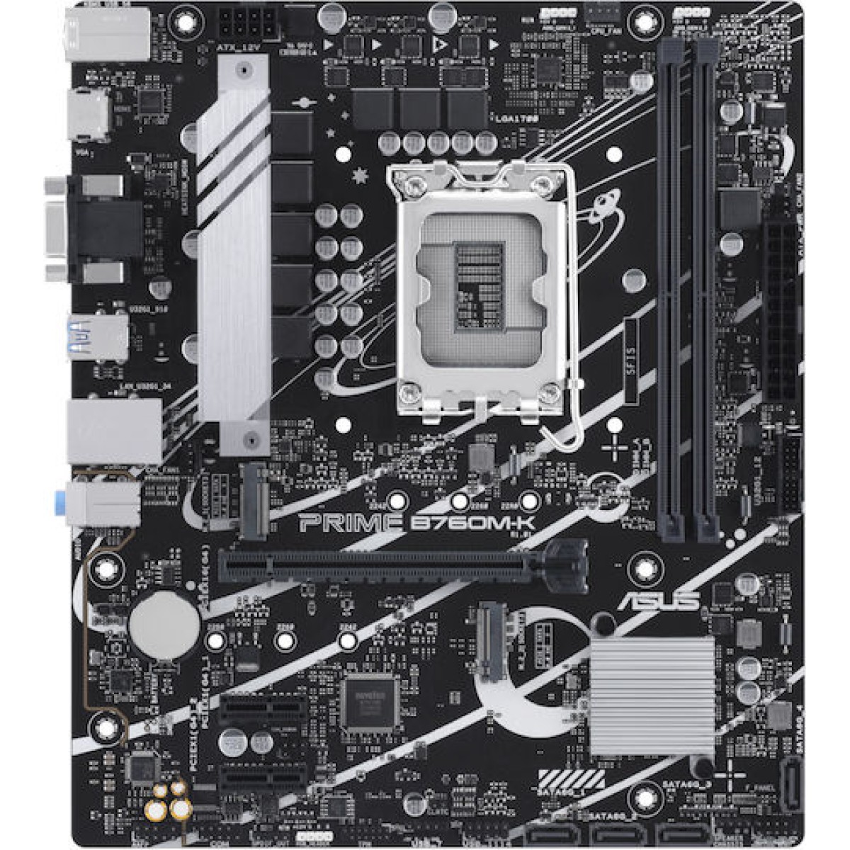 Asus PRIME B760M-K Motherboard Micro ATX με Intel 1700 Socket 90MB1FI0-M0EAY0
