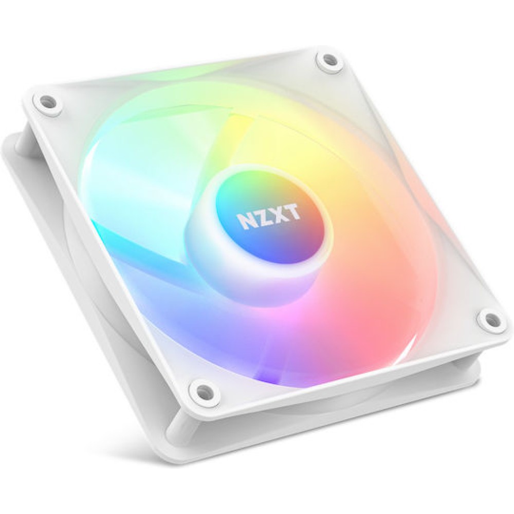 NZXT F120 RGB Core Case Fan με Σύνδεση 4-Pin PWM Λευκό
