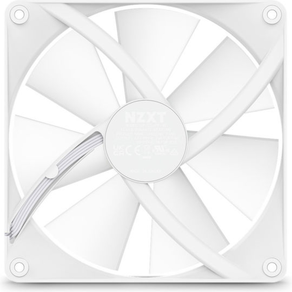 NZXT F140 RGB Core Case Fan με Σύνδεση 4-Pin PWM Λευκό