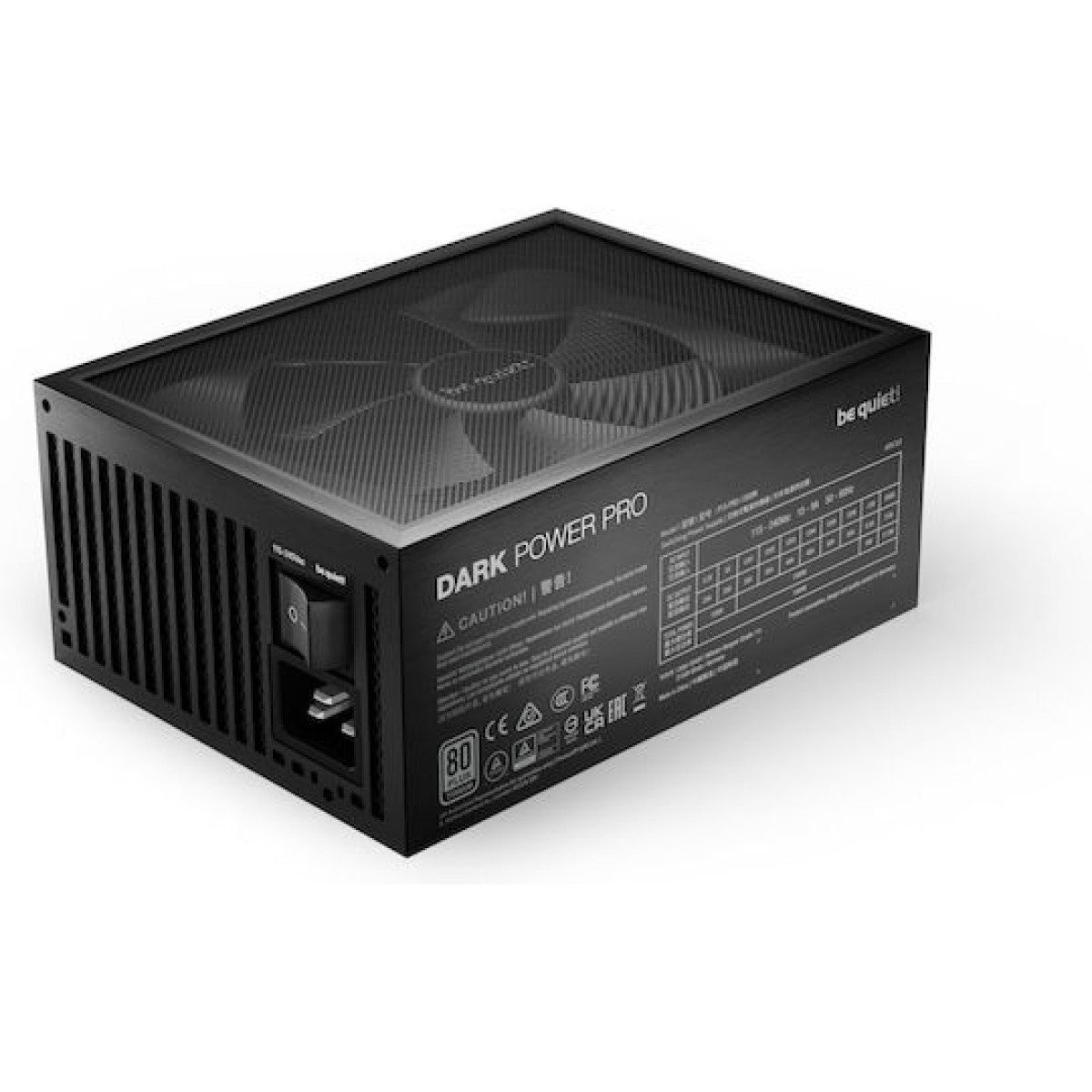 Be Quiet Dark Power Pro 13 1300W Μαύρο Τροφοδοτικό Υπολογιστή Full Modular 80 Plus Titanium