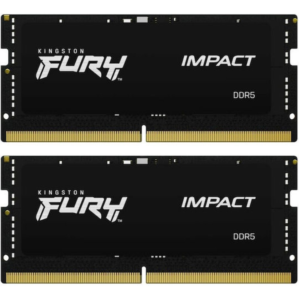 Kingston Fury Impact DDR5 32GB RAM με 2x16GB Modules και Ταχύτητα 6000 για Desktop