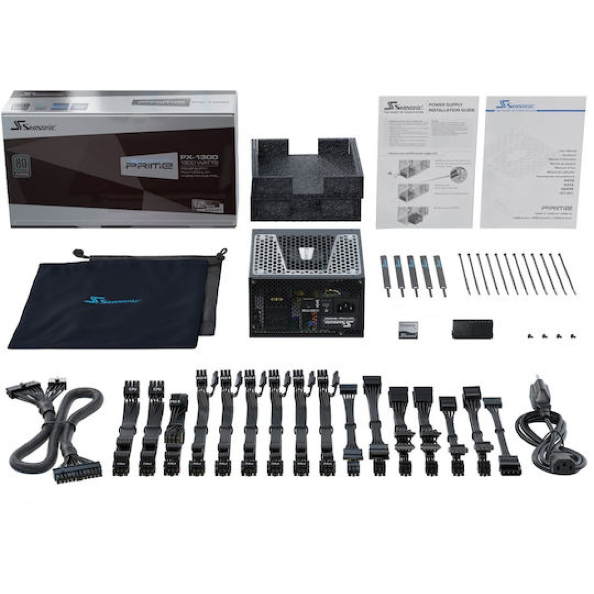 Seasonic Prime TX ATX 3.0 1300W Μαύρο Τροφοδοτικό Υπολογιστή Full Modular 80 Plus Titanium