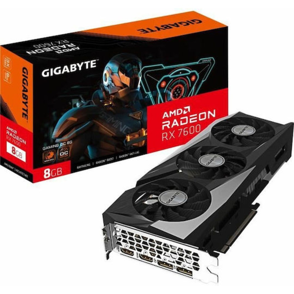 Gigabyte Radeon RX 7600 8GB GDDR6 GAMING OC Κάρτα Γραφικών