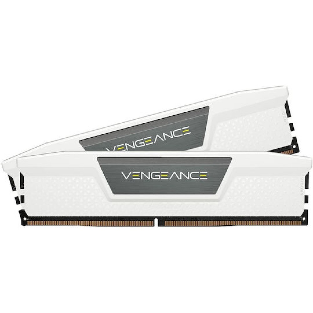Corsair Vengeance White DDR5 32GB RAM με 2x16GB Modules και Ταχύτητα 5200 για Desktop
