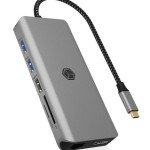 Icy Box IB-DK4061-CPD USB-C Docking Station με HDMI 4K PD Ethernet Γκρι