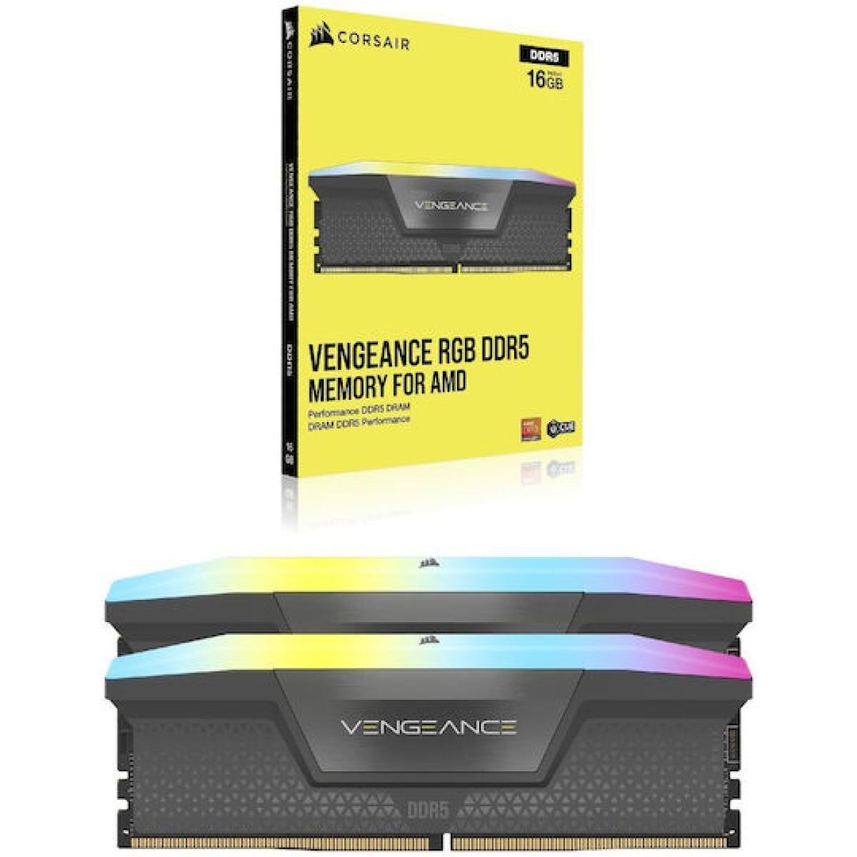 Corsair Vengeance DDR5 64GB RAM με 2x32GB Modules και Ταχύτητα 6000 για Desktop