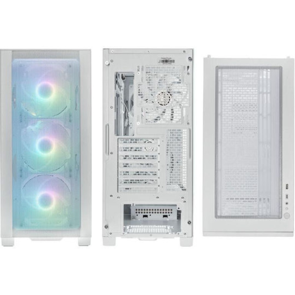 Phanteks XT Pro Ultra Gaming Midi Tower Κουτί Υπολογιστή με Πλαϊνό Παράθυρο Λευκό