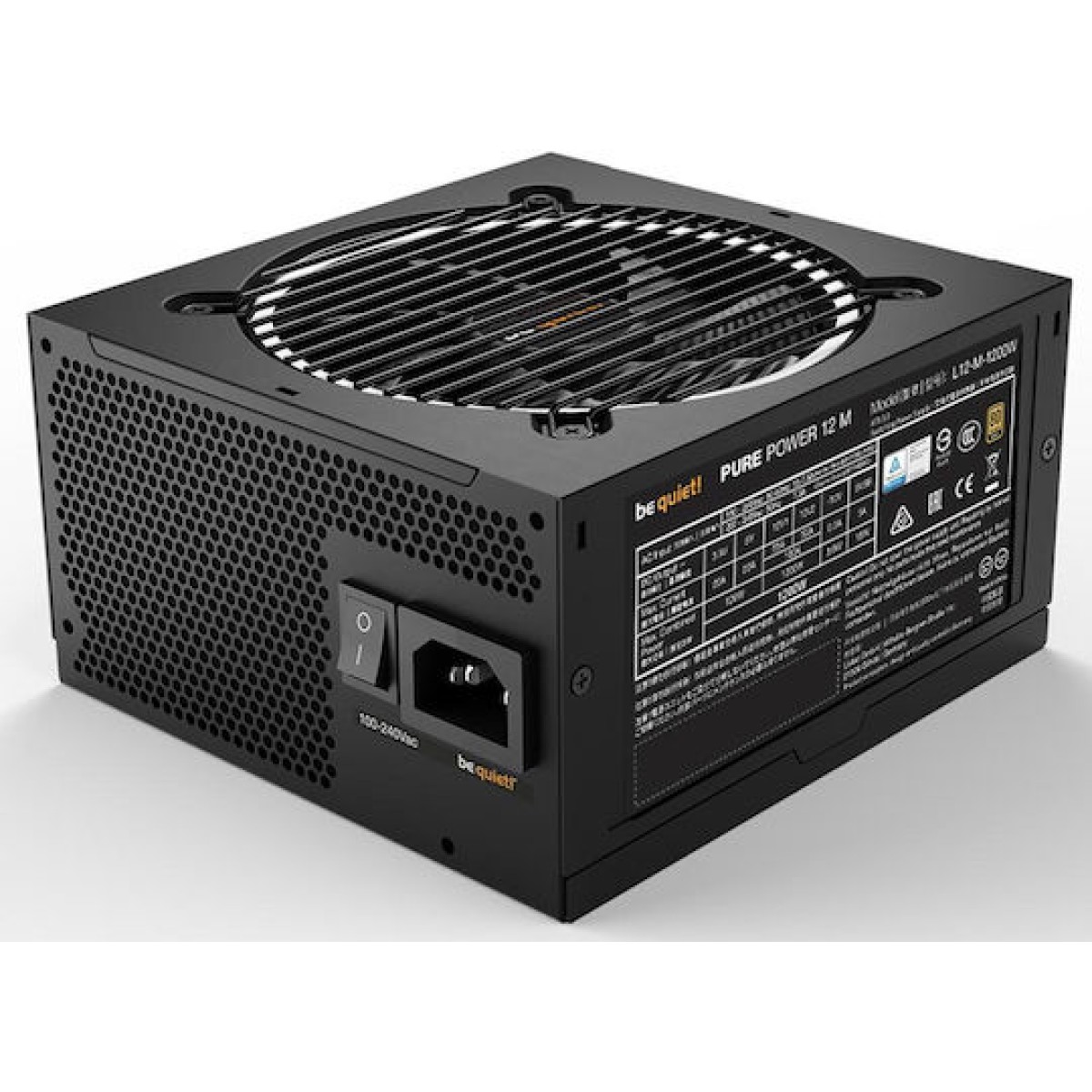 Be Quiet Pure Power 12 M 1200W Μαύρο Τροφοδοτικό Υπολογιστή Full Modular 80 Plus Gold