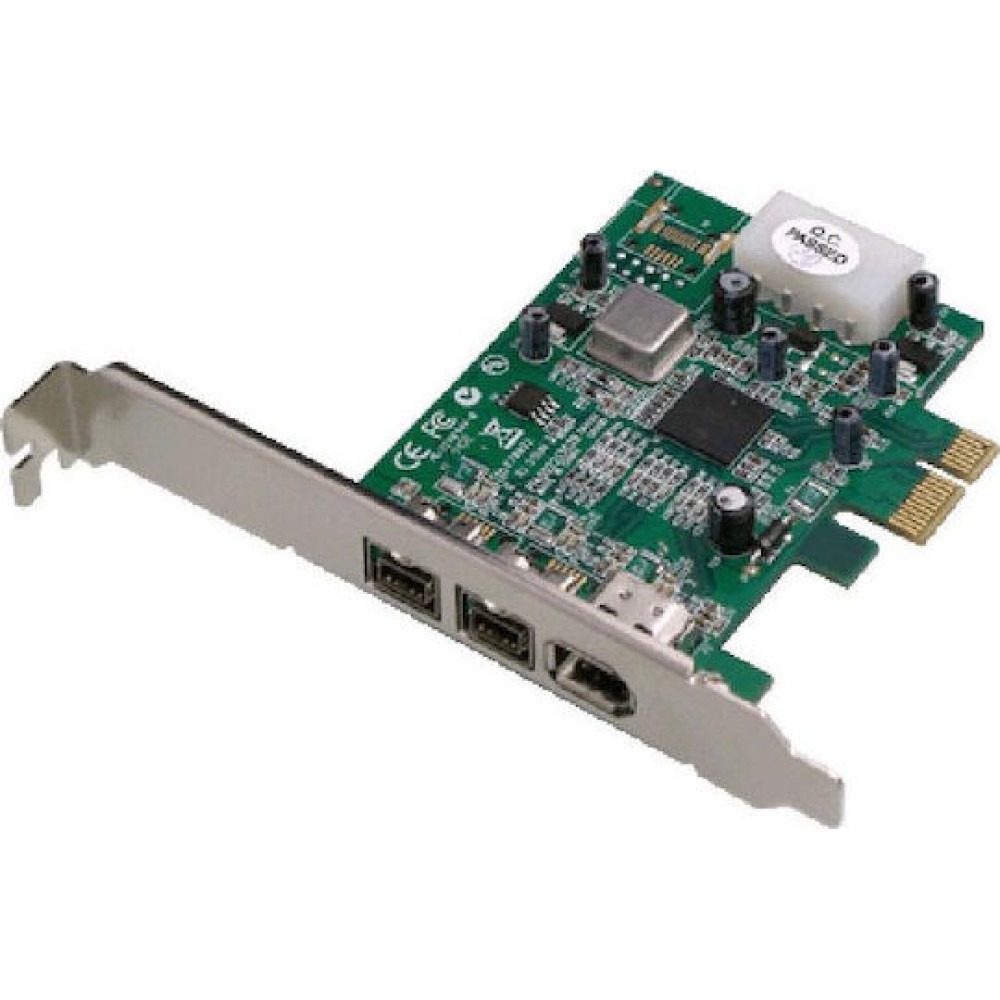 Dawicontrol Κάρτα PCIe σε 3 θύρες Firewire 800