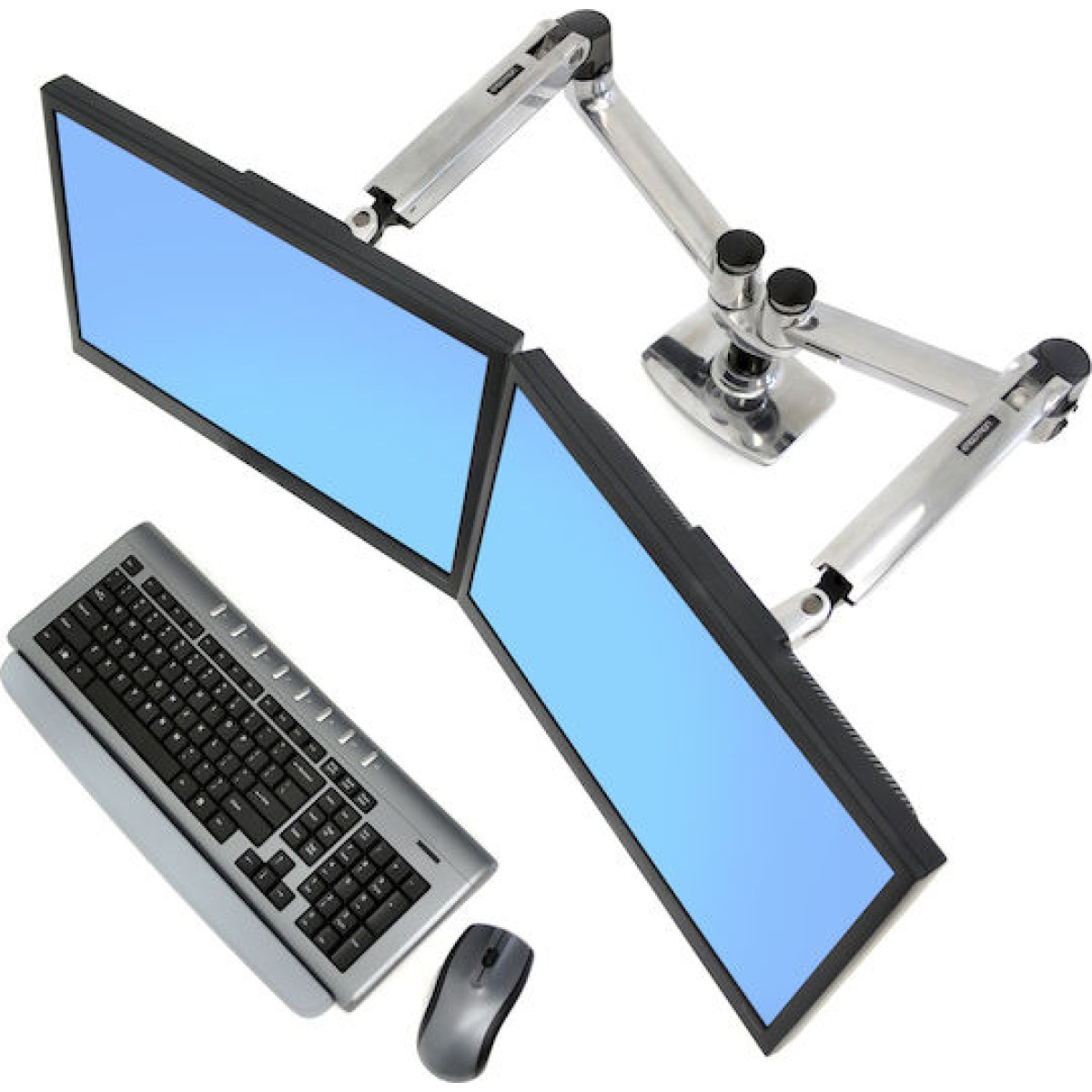Ergotron LX Βάση Γραφείου για 2 Οθόνες έως 27