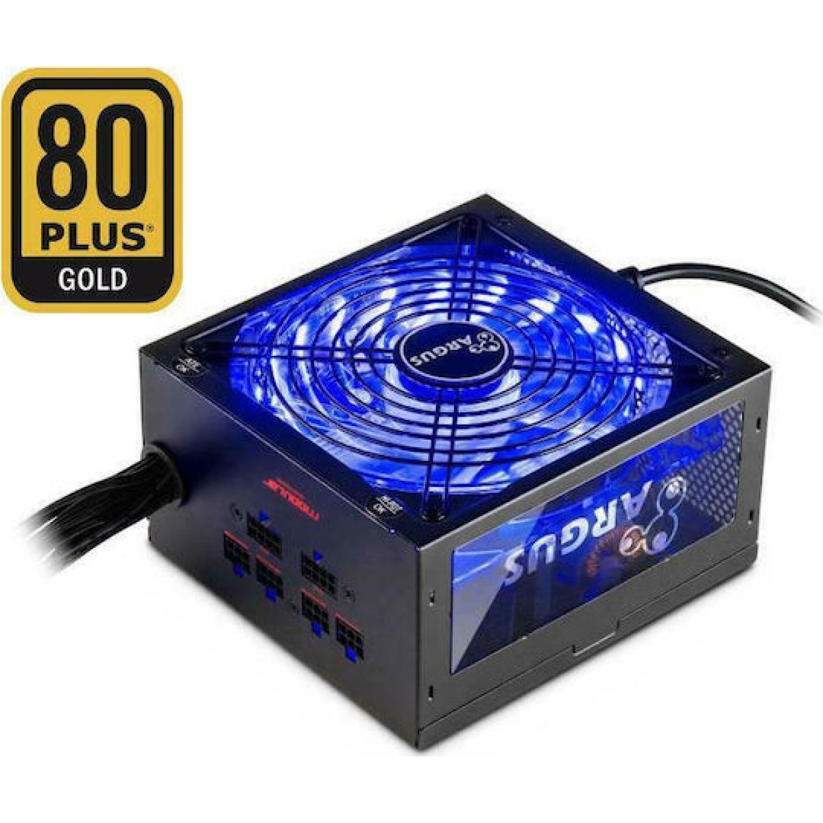 Inter-Tech Argus RGB-650W CM II 650W Μαύρο Τροφοδοτικό Υπολογιστή Semi Modular 80 Plus Gold