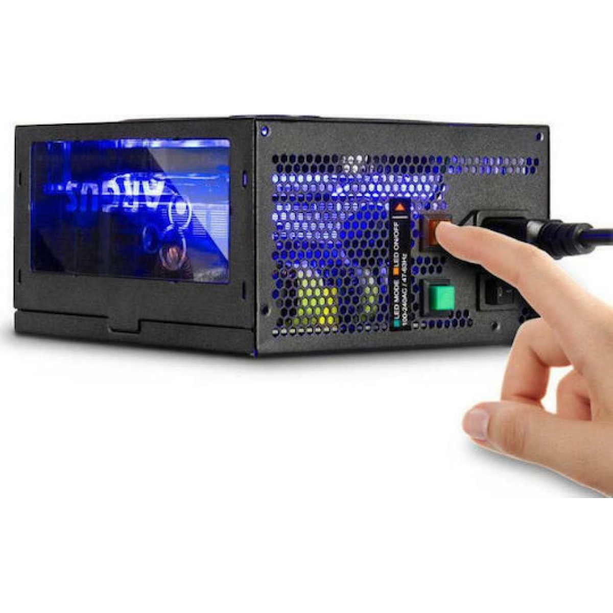 Inter-Tech Argus RGB-650W CM II 650W Μαύρο Τροφοδοτικό Υπολογιστή Semi Modular 80 Plus Gold