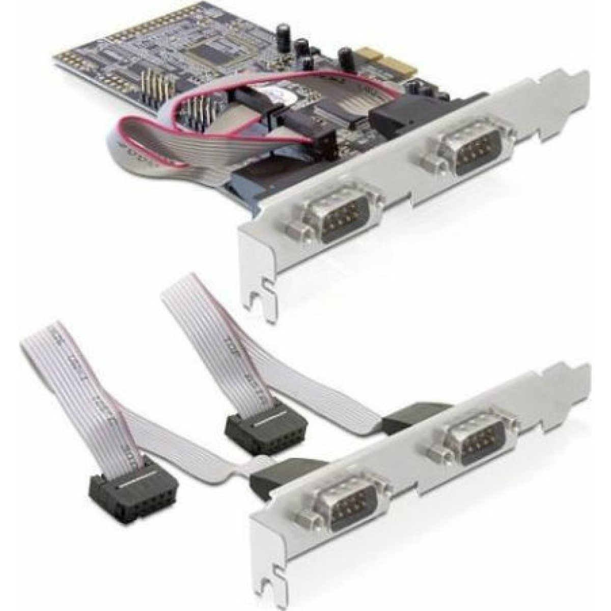 DeLock Κάρτα PCIe σε 4 θύρες RS232 DB9 Serial