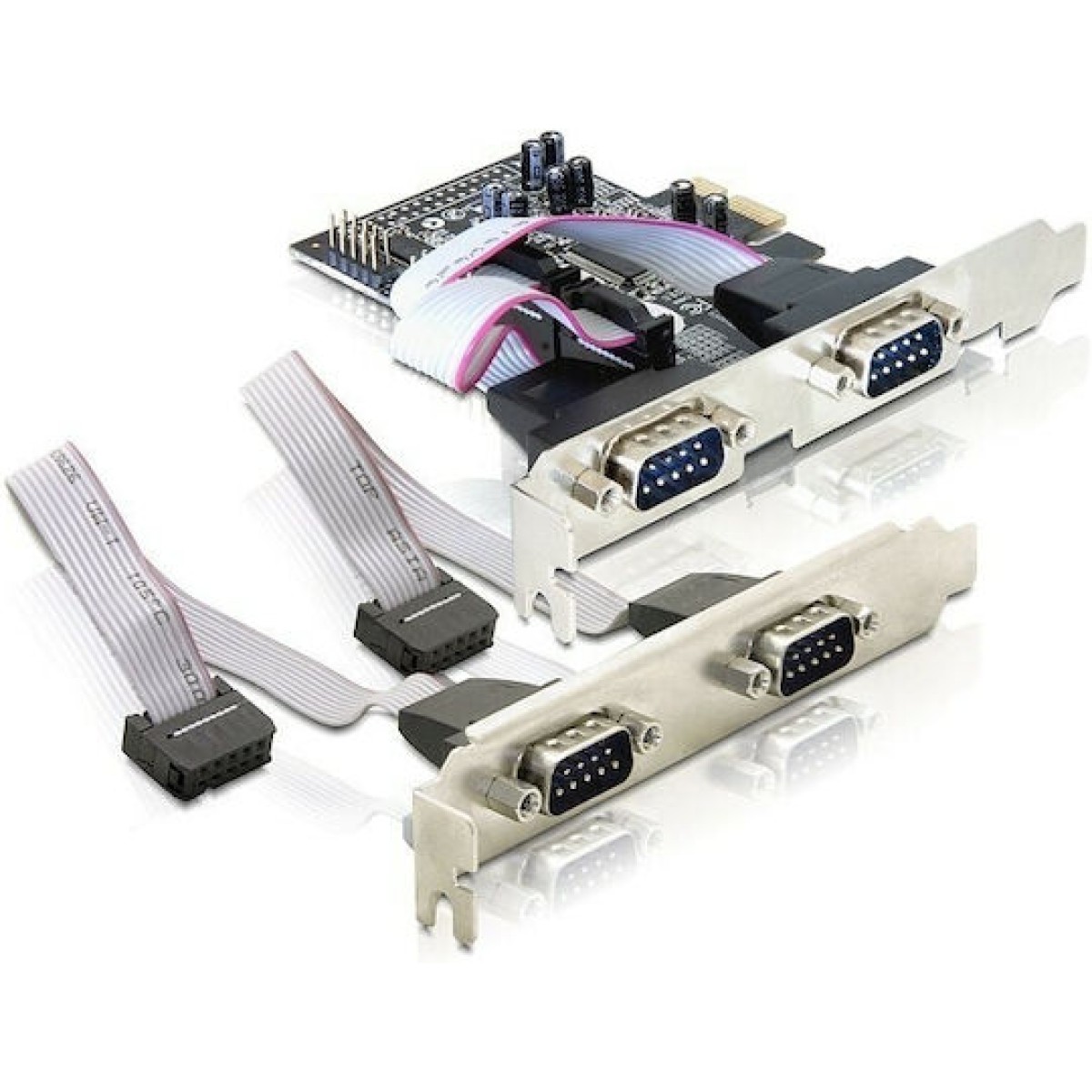 DeLock Κάρτα PCIe σε 4 θύρες RS232 DB9 Serial
