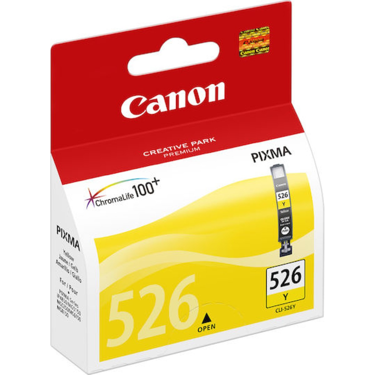 Canon CLI-526 Γνήσιο Μελάνι Εκτυπωτή InkJet Κίτρινο (4543B001)
