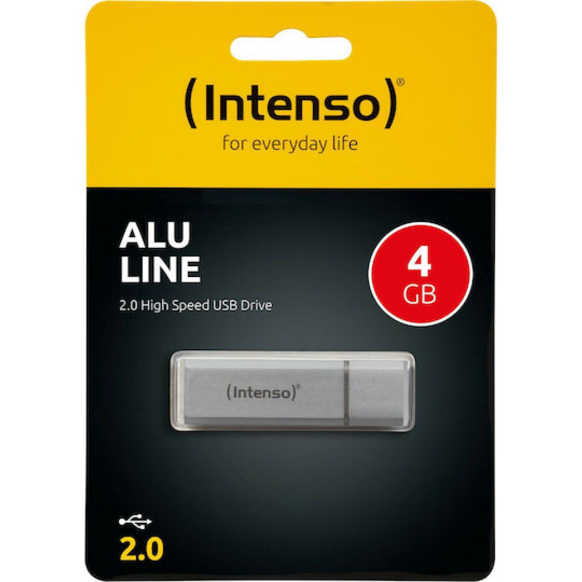 Intenso Alu Line 4GB USB 2.0 Stick Ασημί