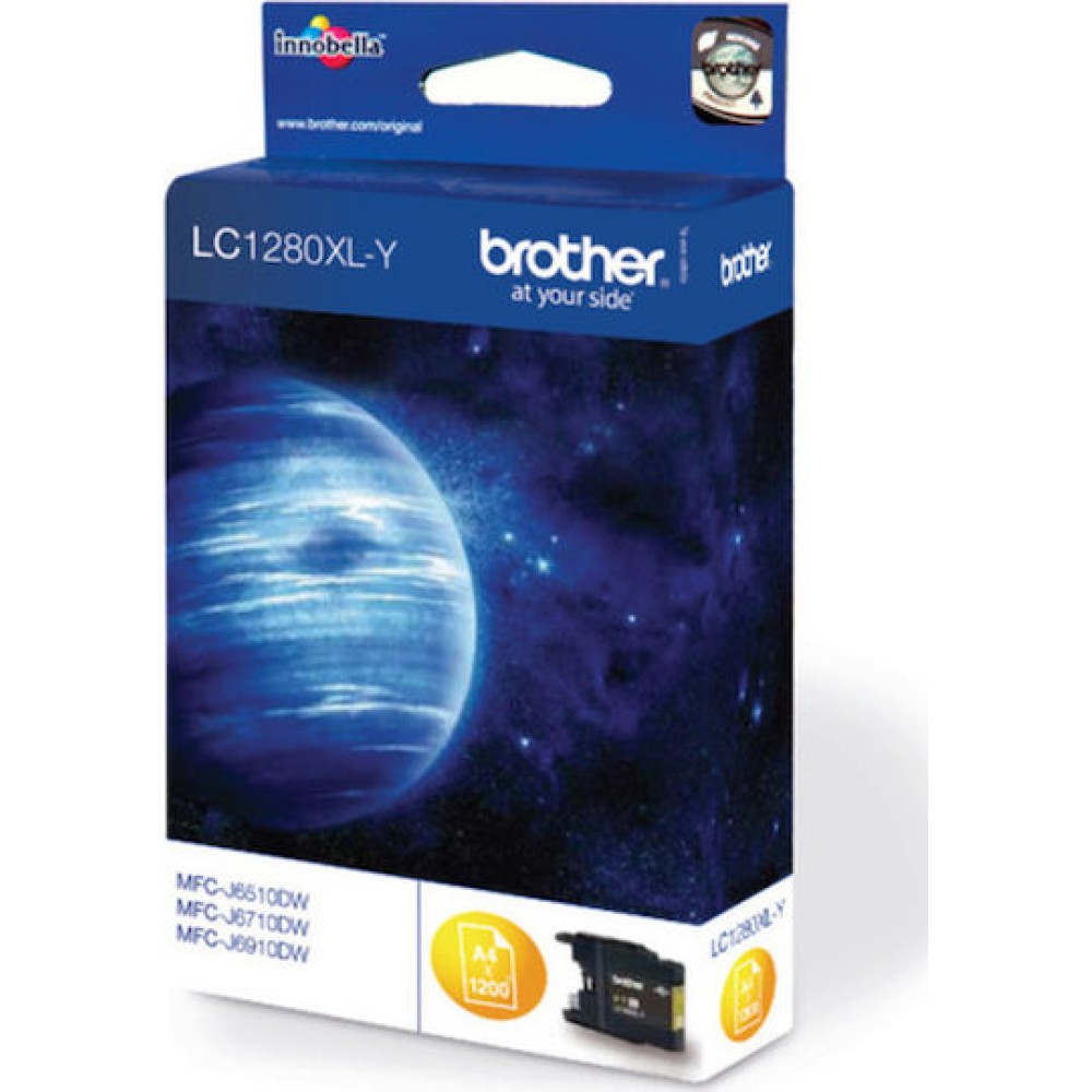 Brother LC1280XL Γνήσιο Μελάνι Εκτυπωτή InkJet Κίτρινο (LC-1280XLY)