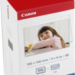 Canon KP-108IN Φωτογραφικό Χαρτί Selphy CP A6 (10x15) για Εκτυπωτές Θερμικής Εξάχνωσης/Μεταφοράς 108 Φύλλα