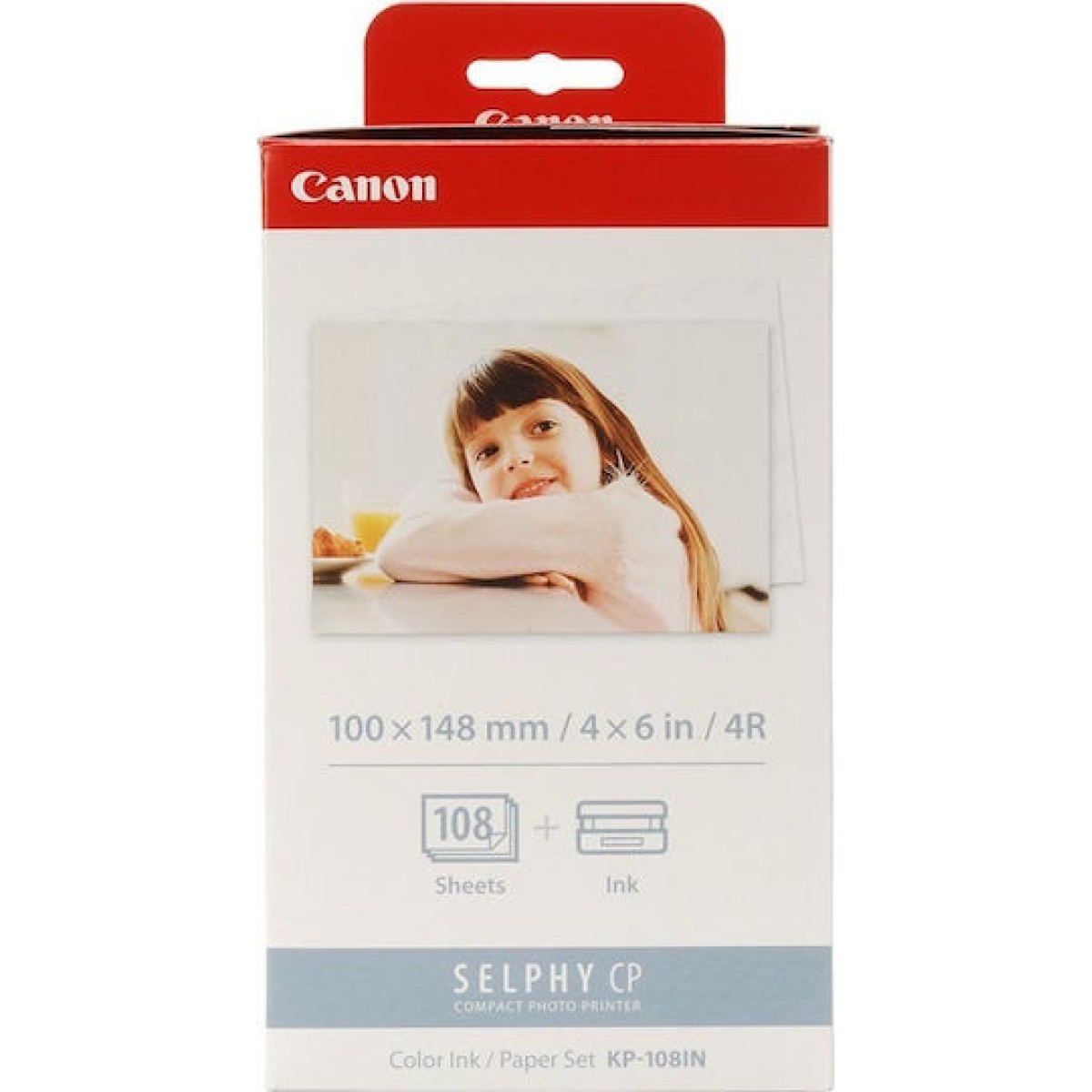 Canon KP-108IN Φωτογραφικό Χαρτί Selphy CP A6 (10x15) για Εκτυπωτές Θερμικής Εξάχνωσης/Μεταφοράς 108 Φύλλα