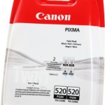 Canon PGI-520 Γνήσιο Πακέτο 2 Μελανιών Εκτυπωτή InkJet Μαύρο (2932B012)