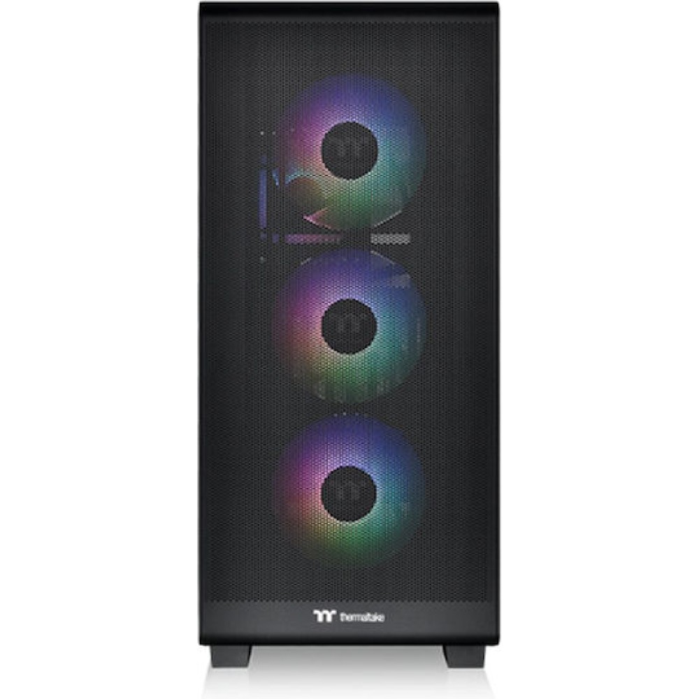 Thermaltake S250 TG ARGB Midi Tower Κουτί Υπολογιστή με Πλαϊνό Παράθυρο Μαύρο