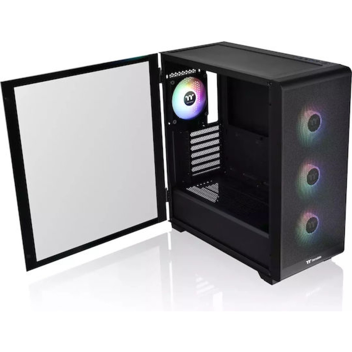Thermaltake S250 TG ARGB Midi Tower Κουτί Υπολογιστή με Πλαϊνό Παράθυρο Μαύρο