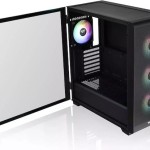 Thermaltake S250 TG ARGB Midi Tower Κουτί Υπολογιστή με Πλαϊνό Παράθυρο Μαύρο