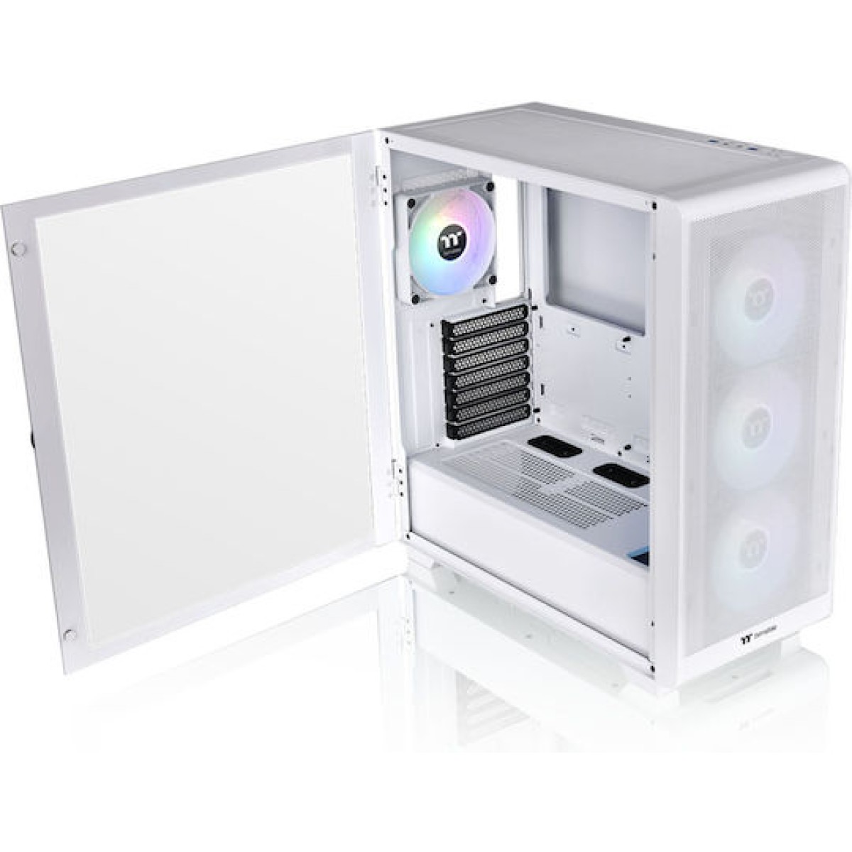 Thermaltake S250 TG ARGB Midi Tower Κουτί Υπολογιστή με Πλαϊνό Παράθυρο Λευκό