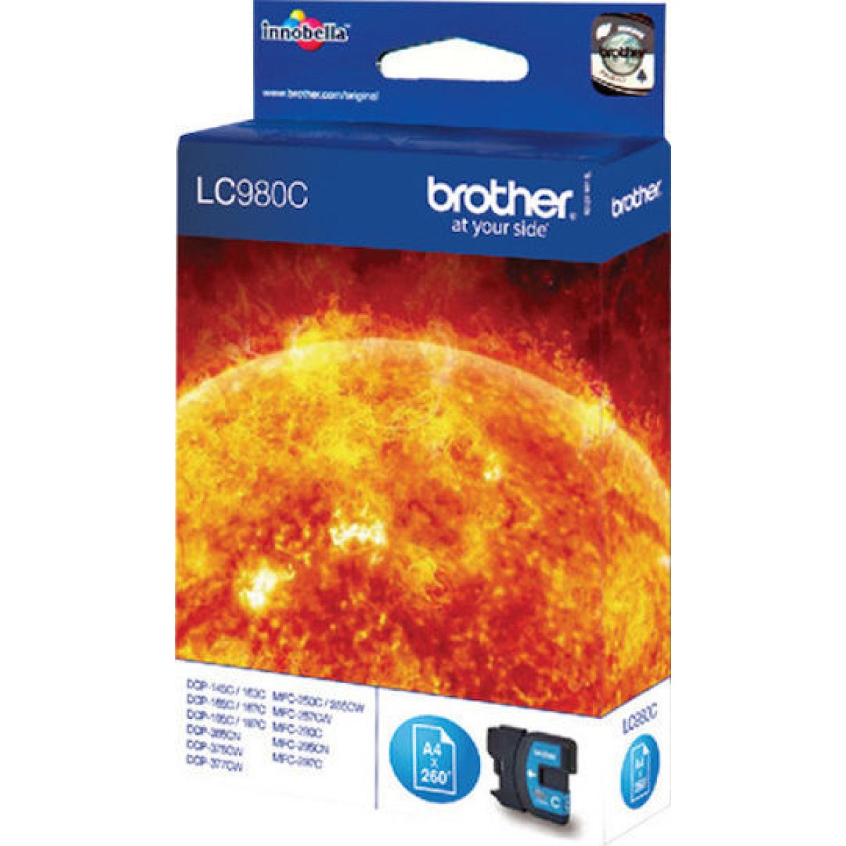 Brother LC980 Γνήσιο Μελάνι Εκτυπωτή InkJet Κυανό (LC-980C)