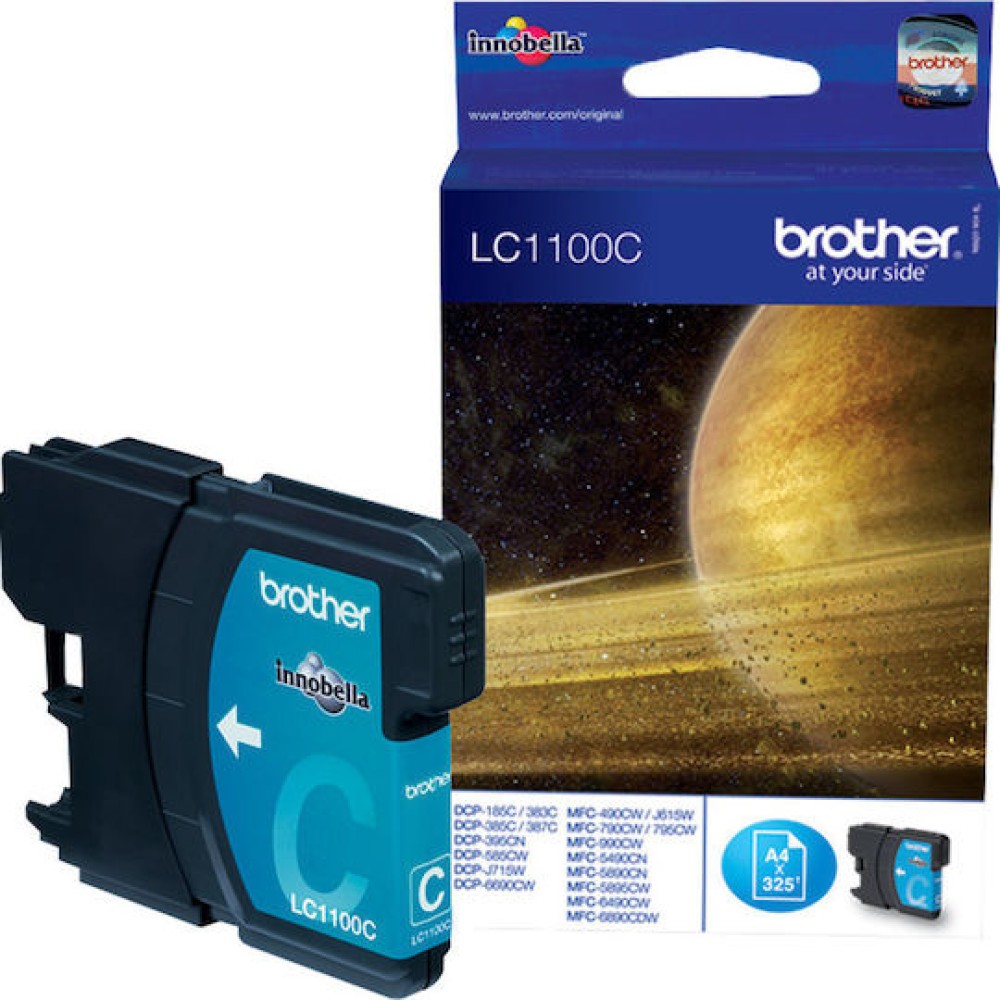 Brother LC1100 Γνήσιο Μελάνι Εκτυπωτή InkJet Κυανό (LC-1100C)