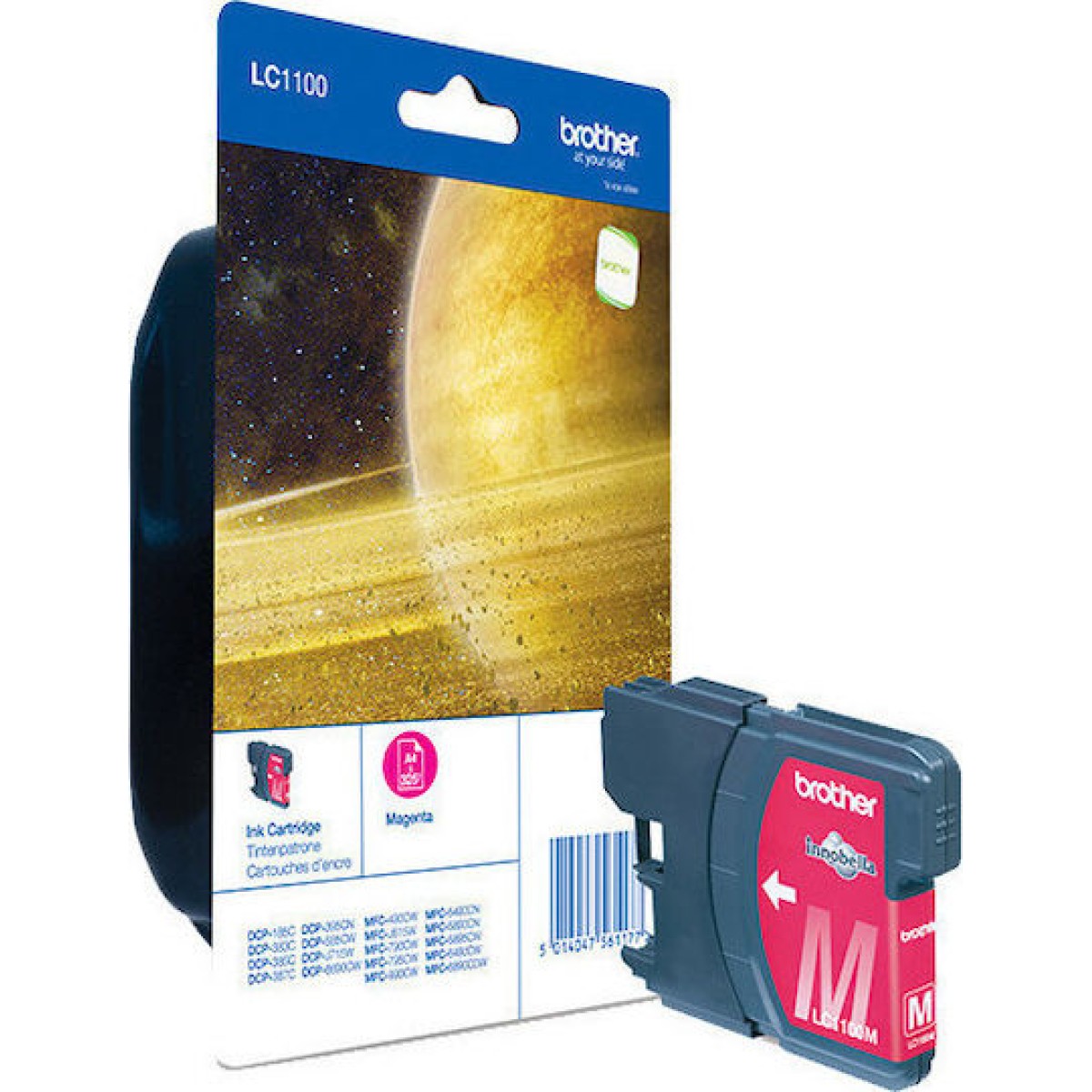 Brother LC1100 Γνήσιο Μελάνι Εκτυπωτή InkJet Ματζέντα (LC-1100M)