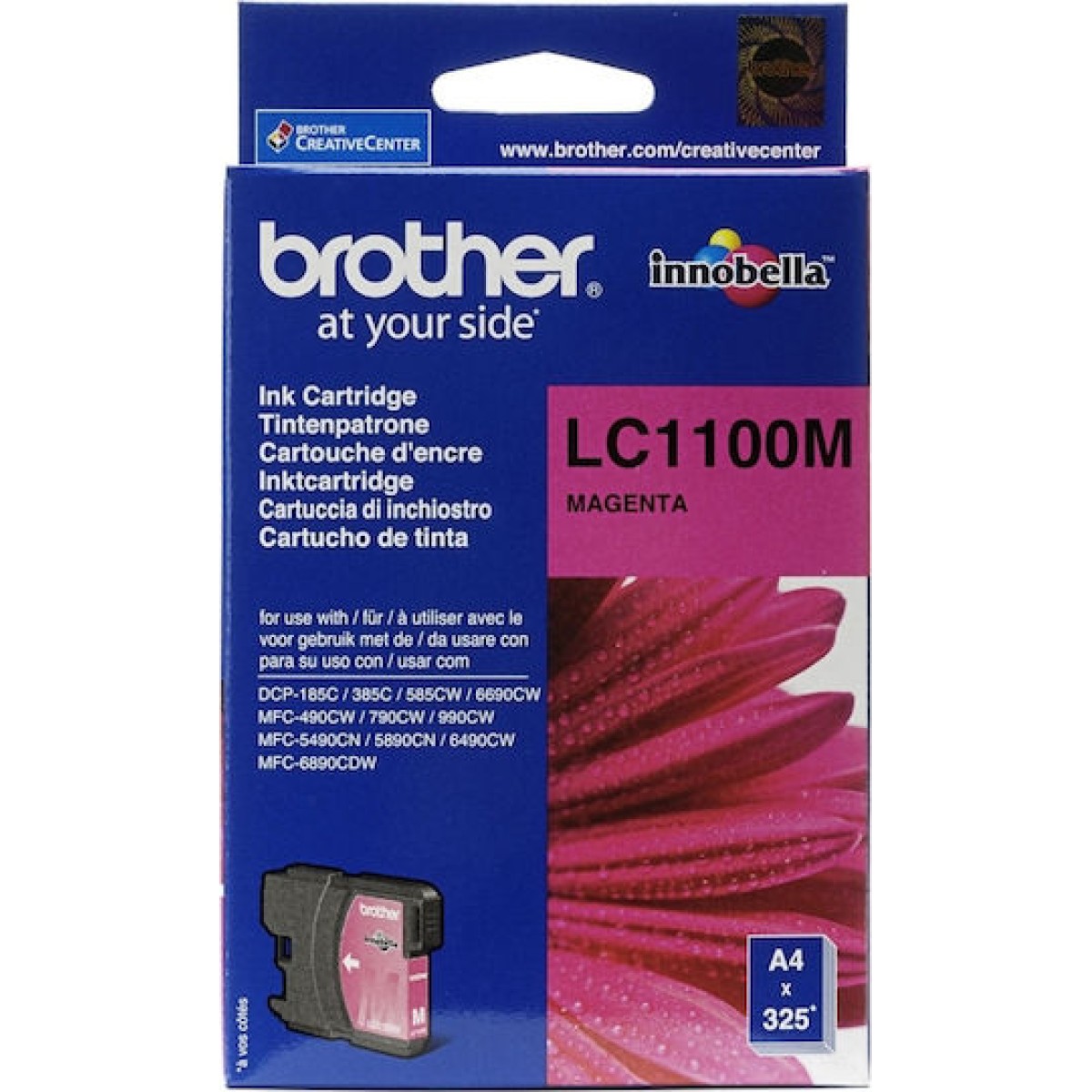 Brother LC1100 Γνήσιο Μελάνι Εκτυπωτή InkJet Ματζέντα (LC-1100M)