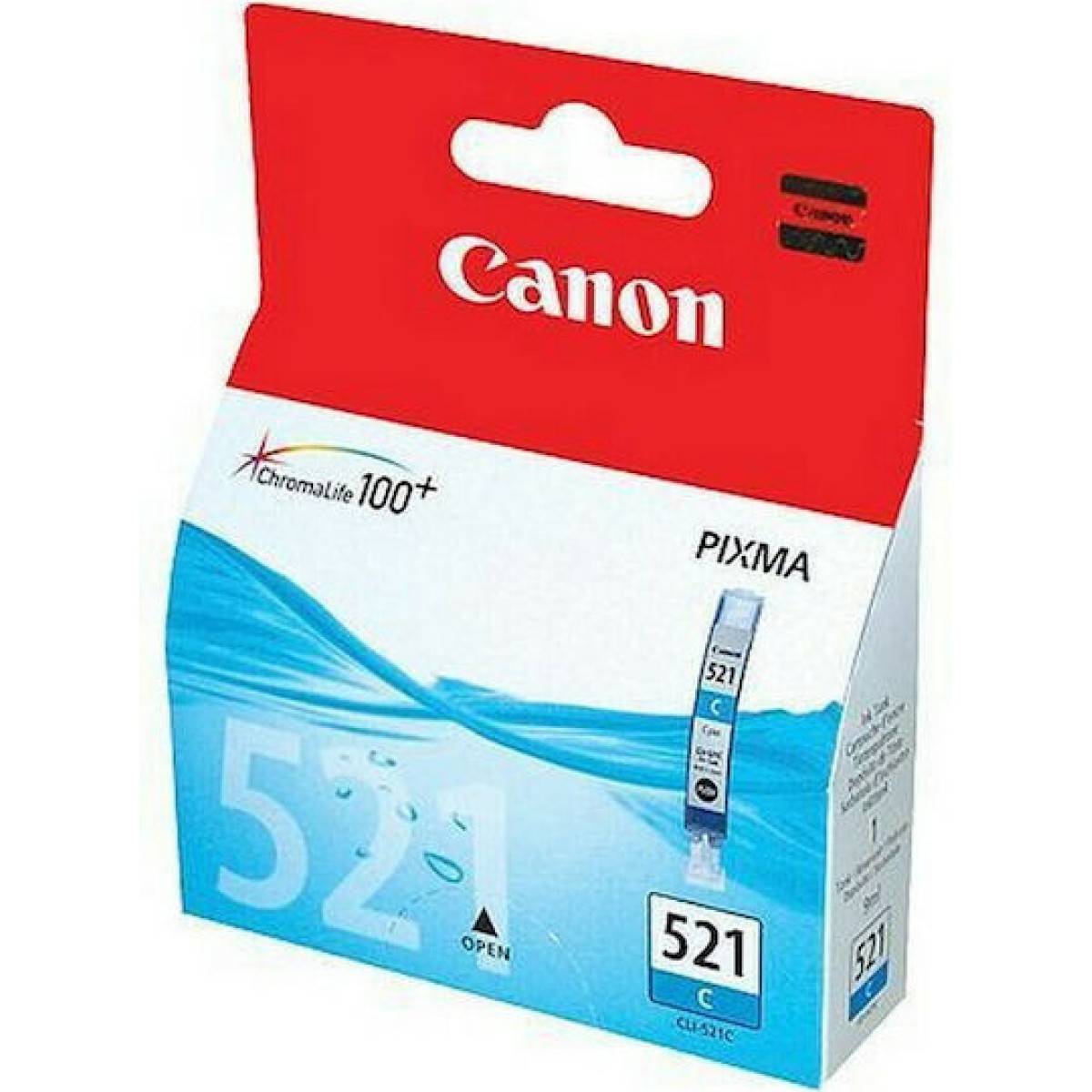 Canon CLI-521 Γνήσιο Μελάνι Εκτυπωτή InkJet Κυανό (2934B001)