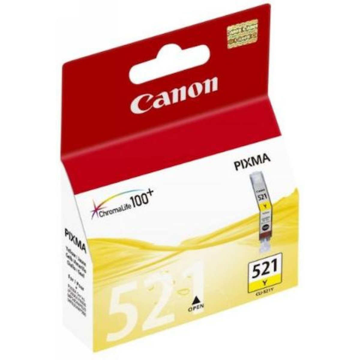 Canon CLI-521 Γνήσιο Μελάνι Εκτυπωτή InkJet Κίτρινο (2936B001)