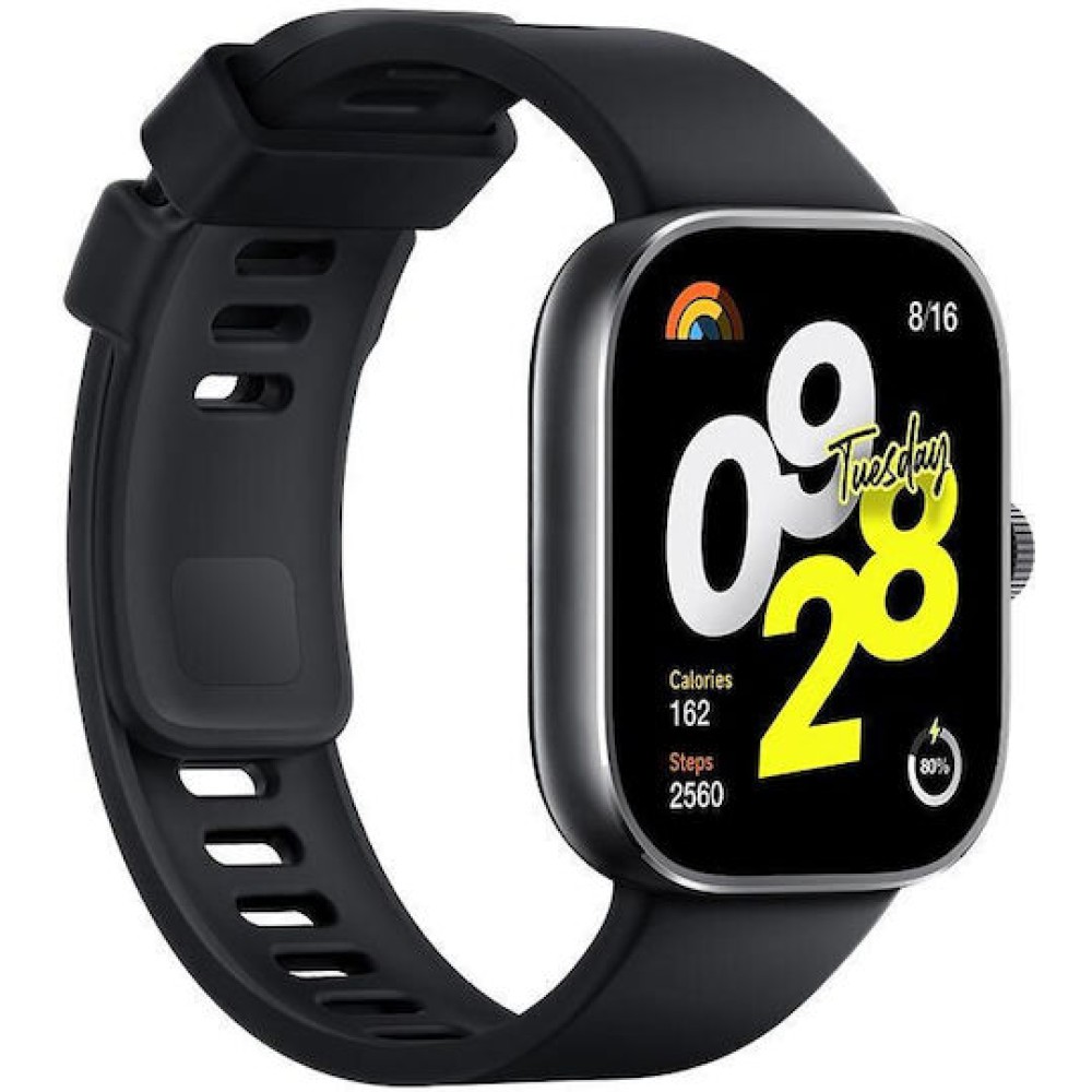 Xiaomi Redmi Watch 4 Aluminium 48mm Αδιάβροχο με Παλμογράφο (Μαύρο)
