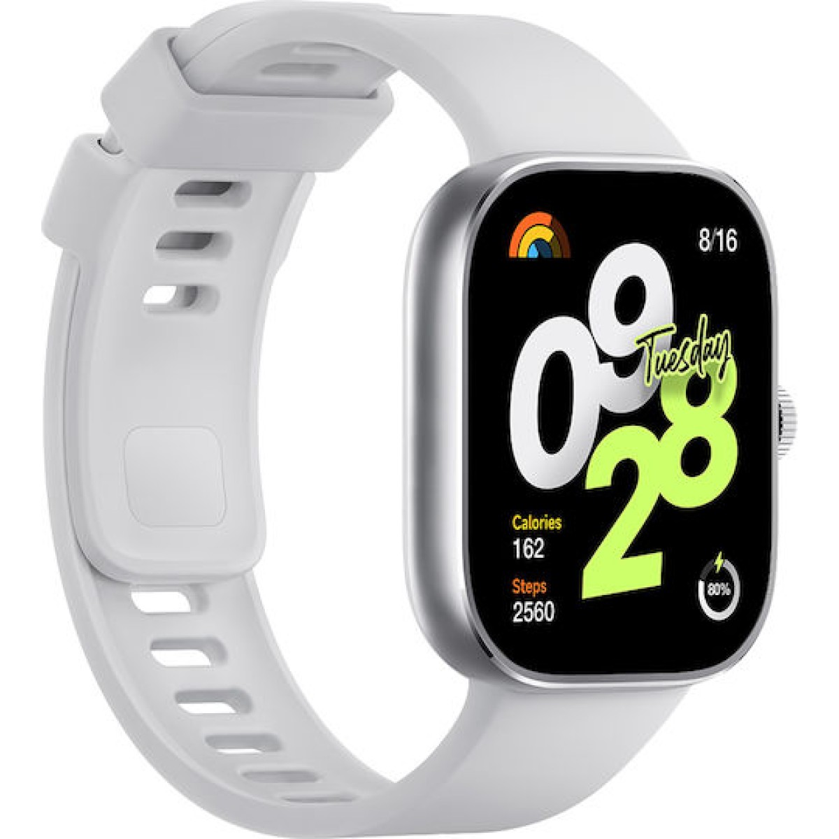 Xiaomi Redmi Watch 4 Aluminium 48mm Αδιάβροχο με Παλμογράφο (Silver Gray)