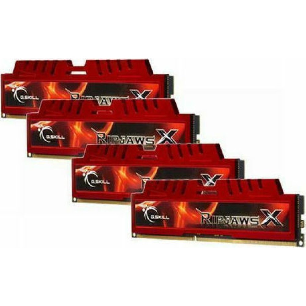 G.Skill RipjawsX DDR3 32GB RAM με 4x8GB Modules και Ταχύτητα 1600 για Desktop