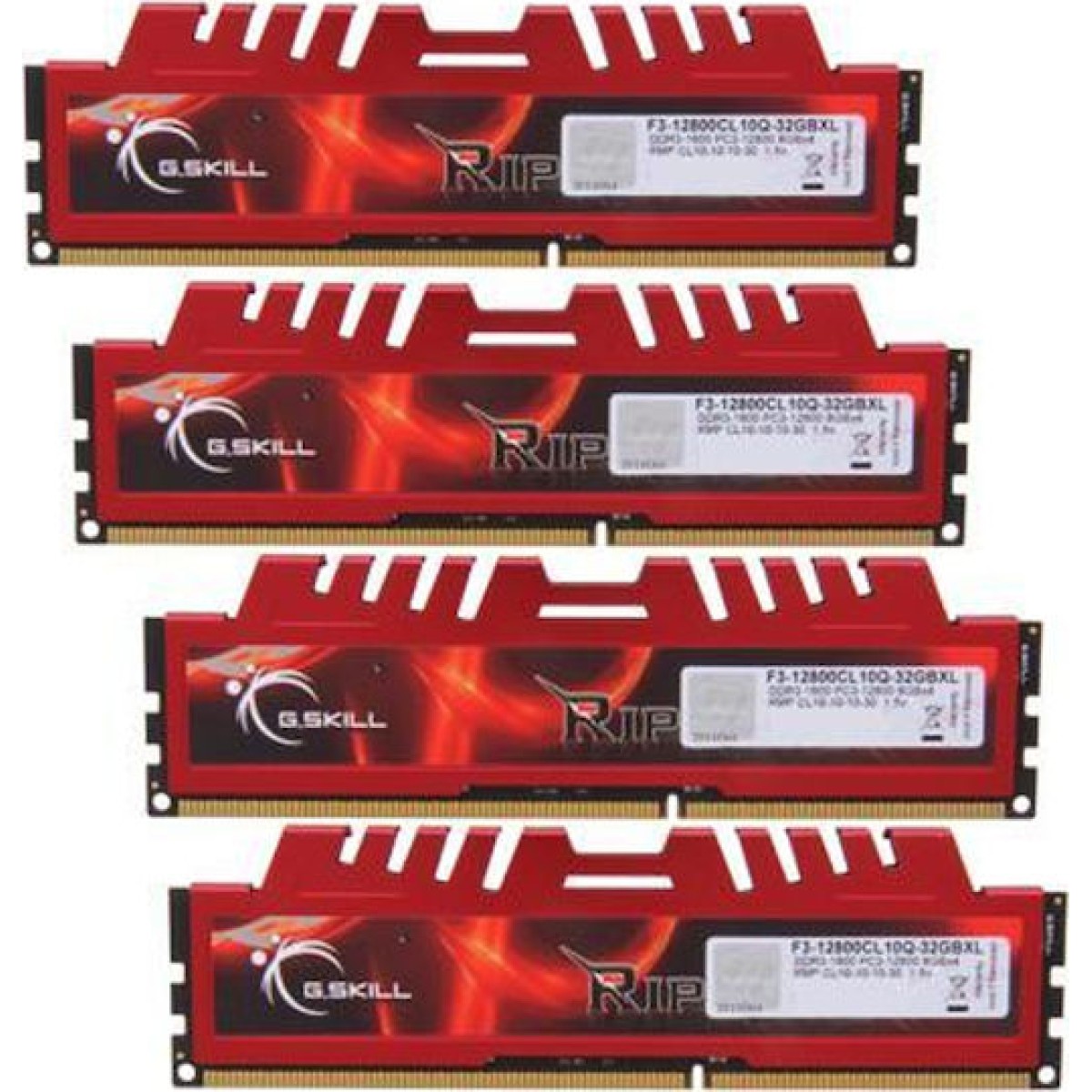 G.Skill RipjawsX DDR3 32GB RAM με 4x8GB Modules και Ταχύτητα 1600 για Desktop