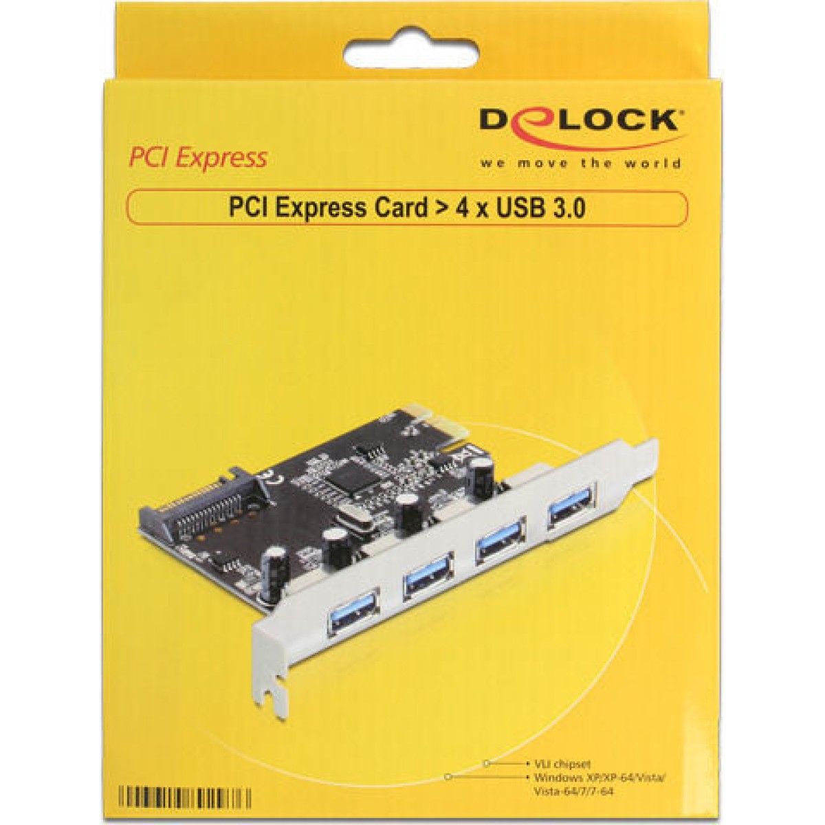 DeLock Κάρτα PCIe σε 4 θύρες USB 3.0