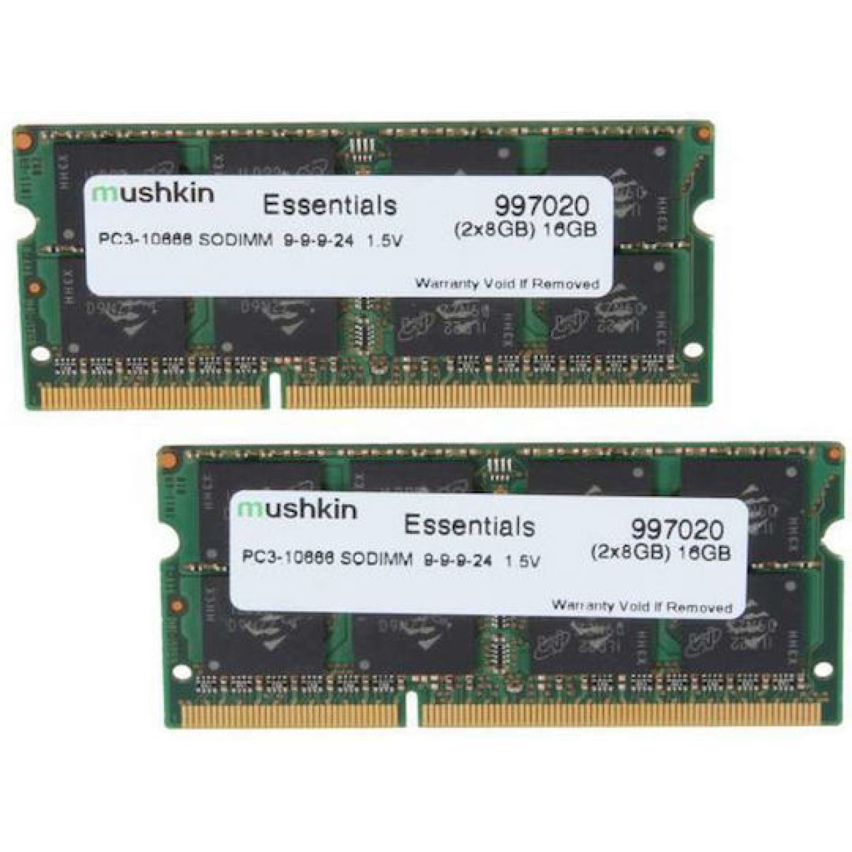 Mushkin Essentials DDR3 16GB RAM με 2x8GB Modules και Ταχύτητα 1333 για Laptop