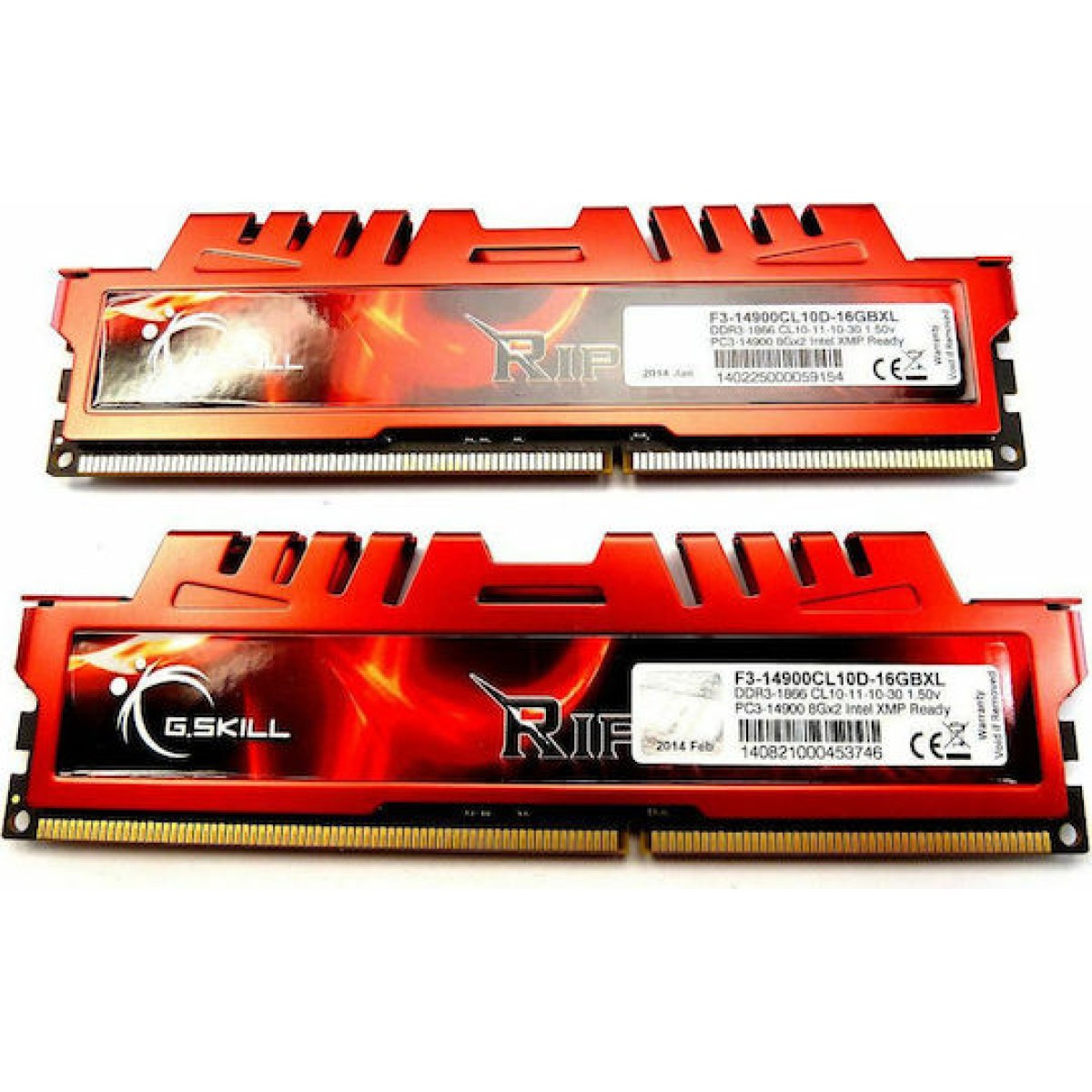 G.Skill RipjawsX DDR3 16GB RAM με 2x8GB Modules και Ταχύτητα 1866 για Desktop