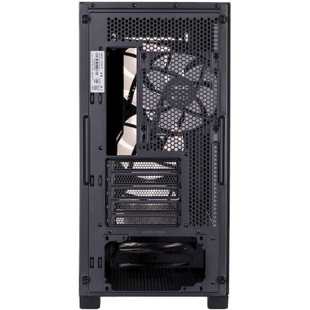 Asus A21 Plus Gaming Midi Tower Κουτί Υπολογιστή με Πλαϊνό Παράθυρο και RGB Φωτισμό Μαύρο