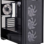 Asus A21 Plus Gaming Midi Tower Κουτί Υπολογιστή με Πλαϊνό Παράθυρο και RGB Φωτισμό Μαύρο