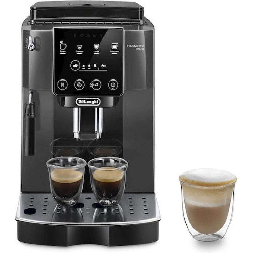 De'Longhi Magnifica Start Αυτόματη Μηχανή Espresso 1450W Πίεσης 15bar με Μύλο Άλεσης Μαύρη