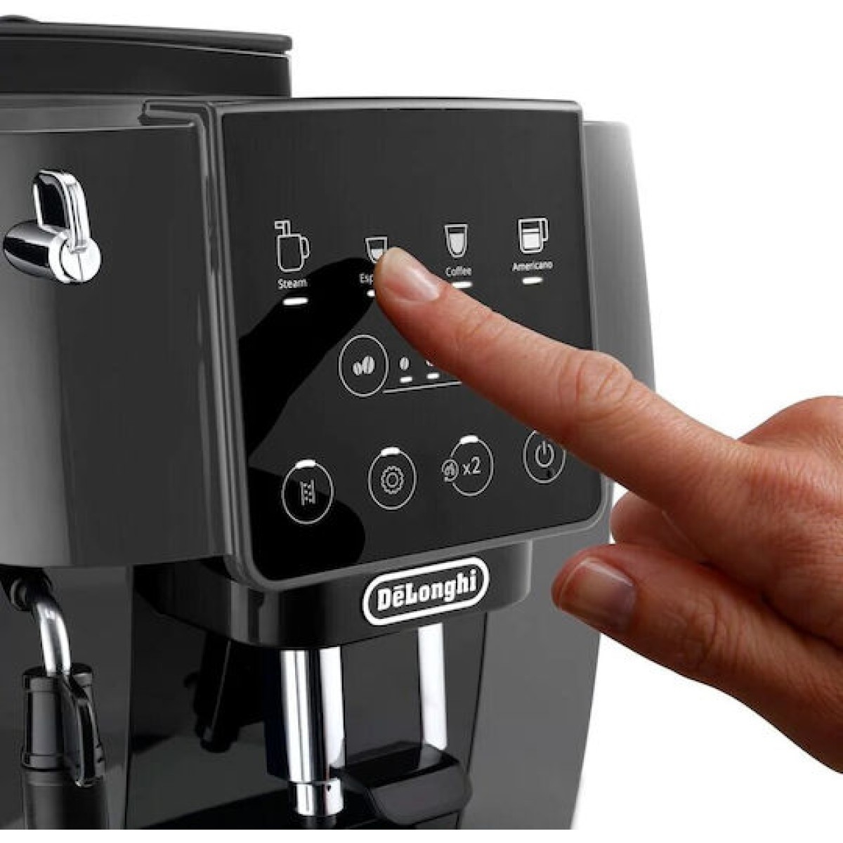 De'Longhi Magnifica Start Αυτόματη Μηχανή Espresso 1450W Πίεσης 15bar με Μύλο Άλεσης Μαύρη