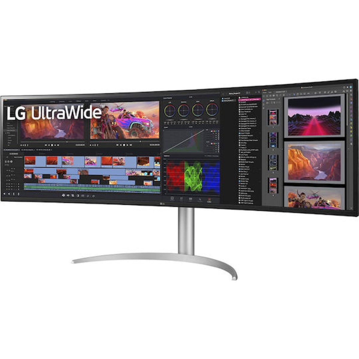 LG 49BQ95C-W Ultrawide IPS HDR Curved Monitor 49