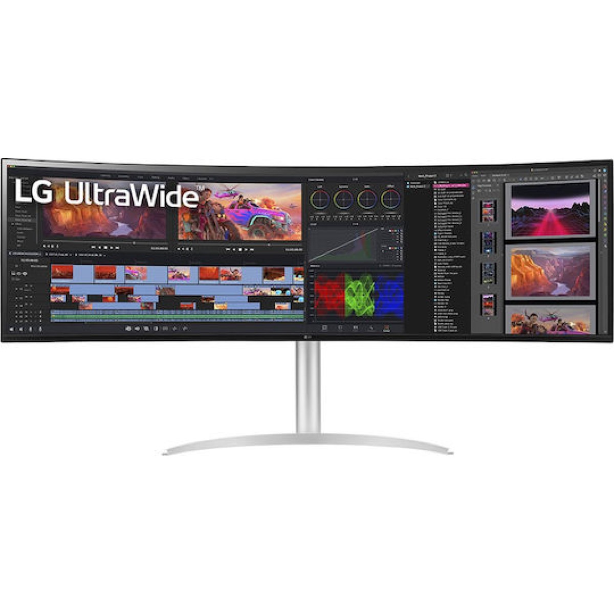 LG 49BQ95C-W Ultrawide IPS HDR Curved Monitor 49